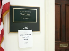 The entrance to the office of Rep. Ted Lieu in Washington D.C. on July 18, 2017.